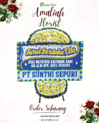 Papan Bunga Duka di Kauman Kidul