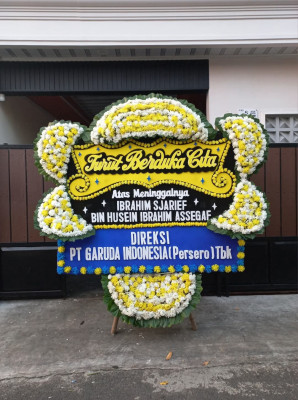 Papan Bunga Duka di Kauman Kidul